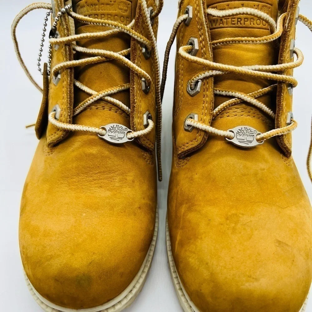 TIMBERLAND BOYS TAN WATERPROOF BOOTS SIZE 6.5